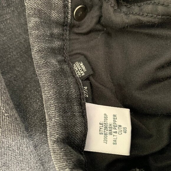 Veronica Beard Benzi Midrise distressed fringe ankle skinny stretch jeans - Picture 8 of 12